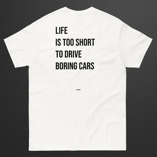 MAGLIETTA "NEVER DRIVE BORING"